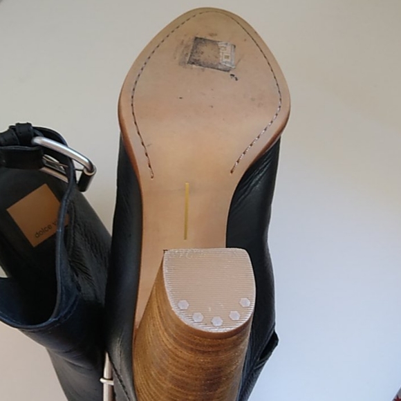 Dolce Vita Black Leather Mule Booties 8.5 - Picture 12 of 14